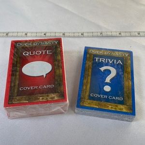 Two packages of Duck Dynasty trivia cards